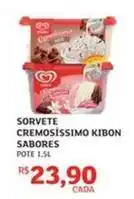 Assaí Atacadista Kibon - sorvete cremosíssimo sabores oferta