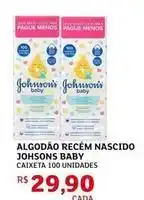 Assaí Atacadista Johnson's - algodao recém nascido baby oferta