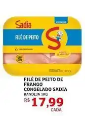 Assaí Atacadista Sadia - filé de peito de frango congelado oferta