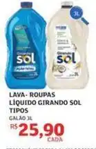 Assaí Atacadista Sol - lava-roupas líquido girando tipos oferta
