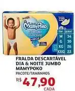 Assaí Atacadista Mamypoko - fralda descartável dia & noite jumbo oferta