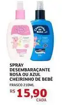 Assaí Atacadista Meu bebê - spray desembaraçante rosa ou azul oferta