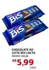 Assaí Atacadista Lacta - chocolate ao leite bis oferta