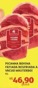 Assaí Atacadista Bovina - picanha bovina fatiada resfriada a vacuo masterboi oferta