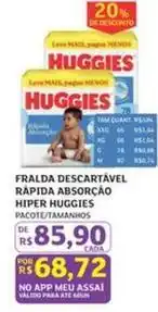 Assaí Atacadista Huggies - fralda descartável rapida absorcao oferta