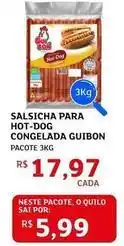 Assaí Atacadista Guibon - salsicha para hot-dog congelada oferta