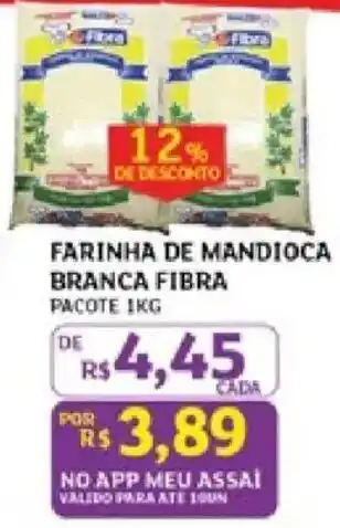 Farinha de mandioca branca fibra
