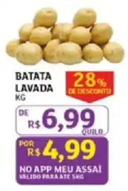Assaí Atacadista batata lavada oferta