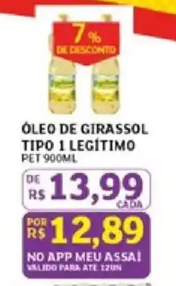 Assaí Atacadista óleo de girassol tipo 1 legítimo oferta
