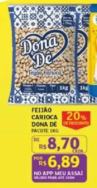 Assaí Atacadista Feijão carioca dona dé oferta