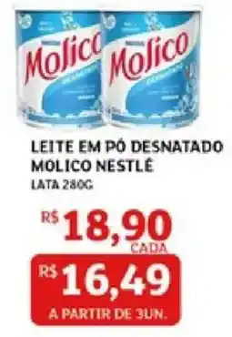 Assaí Atacadista Leite em pó desnatado molico nestlé oferta
