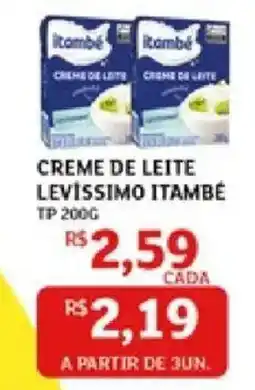 Assaí Atacadista Creme de leite levissimo itambé oferta