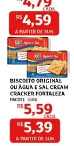 Assaí Atacadista Biscoito original ou água e sal cream cracker fortaleza oferta