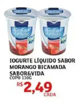 Assaí Atacadista Iogurte líquido sabor morango bicamada sabor&vida oferta
