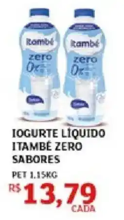 Assaí Atacadista Iogurte liquido itambé zero sabores oferta