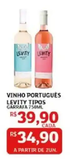 Assaí Atacadista vinho português levity tipos oferta