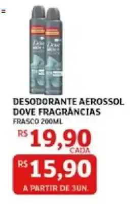 Assaí Atacadista desodorante aerossol dove fragrâncias oferta