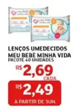 Assaí Atacadista Lenços umedecidos meu bebê minha vida oferta