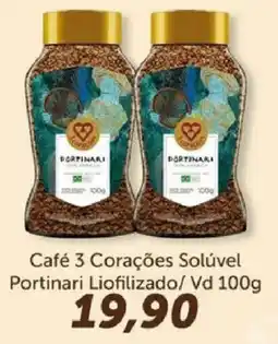 Supermercados Tauste Café 3 Corações Solúvel oferta