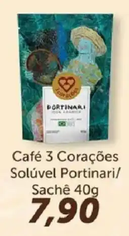Supermercados Tauste Café 3 Corações Solúvel Portinari oferta