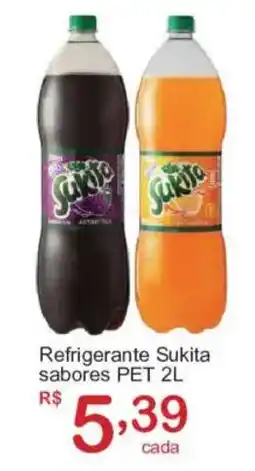 Giga Atacado Refrigerante Sukita sabores PET 2L oferta