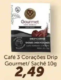 Supermercados Tauste Café 3 Corações Drip Gourmet oferta