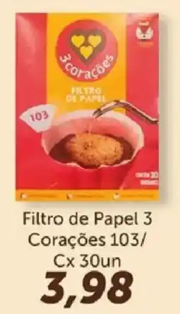 Supermercados Tauste Filtro de Papel 3 Corações 103 oferta