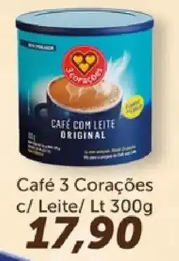 Supermercados Tauste Café 3 Corações c/ Leite oferta