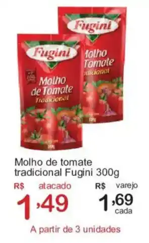 Giga Atacado Molho de tomate tradicional fugini oferta
