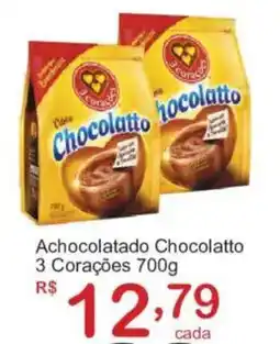 Giga Atacado Achocolatado Chocolatto 3 Corações oferta