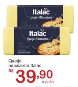 Giga Atacado Queijo mussarela italac oferta