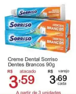 Giga Atacado Creme Dental Sorriso Dentes Brancos oferta