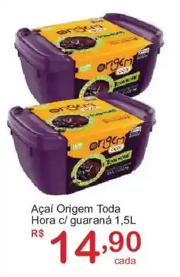 Giga Atacado Açaí Origem Toda Hora c/ guaraná oferta