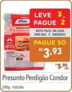 Supermercados Condor Presunto Perdigão Condor oferta