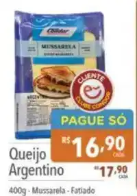Supermercados Condor Queijo Argentino oferta