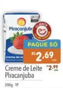 Supermercados Condor Creme de Leite Piracanjuba oferta