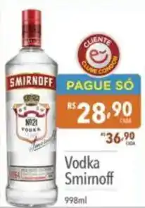 Supermercados Condor Vodka Smirnoff oferta