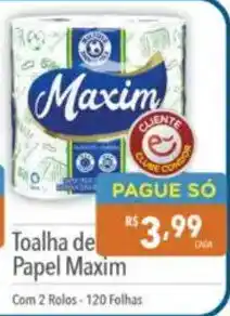Supermercados Condor Toalha de Papel Maxim oferta