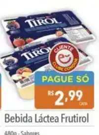 Supermercados Condor Bebida Láctea Frutírol oferta