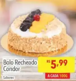Supermercados Condor Bolo Recheado Condor oferta
