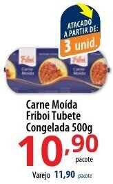 Akki Atacadista Carne Moida Friboi Tubete cong. 500g oferta