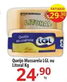 Akki Atacadista Queijo Mussarela LGL ou Litoral 1kg oferta