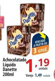 Achocolatado Liquido Danette 200ml