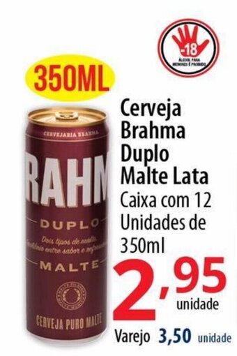 Akki Atacadista Cerveja Brahma Duplo Malte Lata 350ml oferta