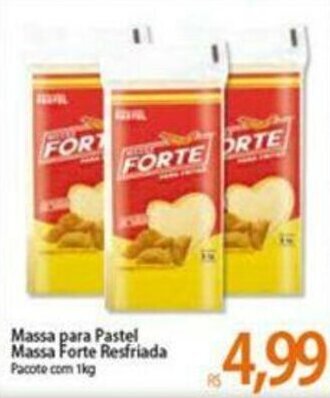 Atacadão Massa para Pastel Massa Forte Resfriada 1kg oferta
