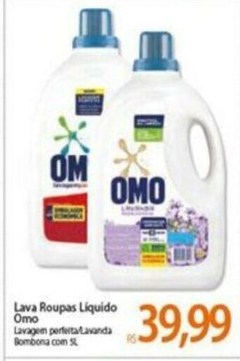 Atacadão Lava roupas Liquido Omo 5L oferta