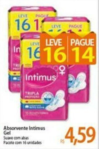 Atacadão Absorvente Intimus Gel oferta