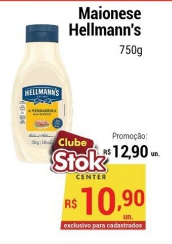 Stok Center Maionese Hellmann's 750g oferta