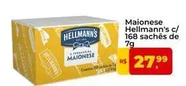 Tonin Superatacado Hellmann's - maionese c/ 168 sachês de 7g oferta