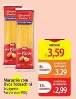 Atacadão Todeschini - macarrão com ovos oferta
